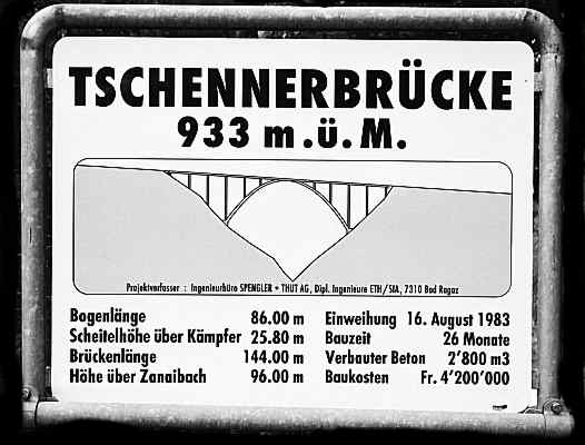 Tschennerbrücke - facts